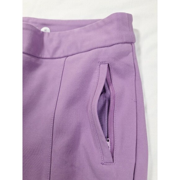 BetaBrand Pants Purple Stretch Straight Pants W/ Zipper Size Medium Petite - Picture 4 of 9
